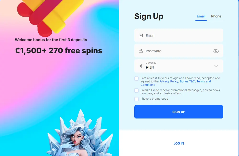 Ice casino Registracija za igralce iz Danske